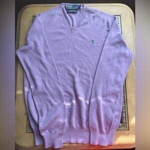 Polo by Ralph Lauren Lilac V-Neck Sweater